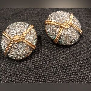 Vintage Swarovski Crystal clip-Earrings